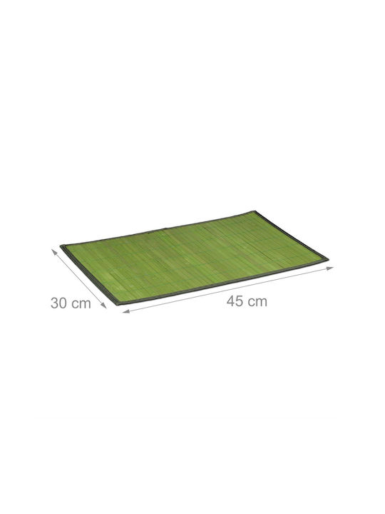 Relaxdays Placemats Bambus Verde 45x30cm 6buc