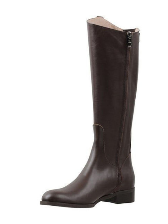 Leder Damenstiefel Braun