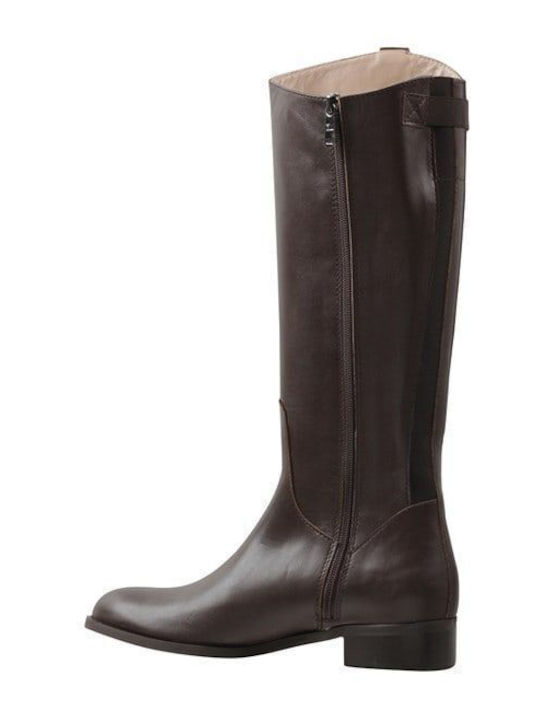Leder Damenstiefel Braun