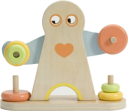 Classic World Stacking Toy Hercules Weightlifting made of Wood for 36++ Months