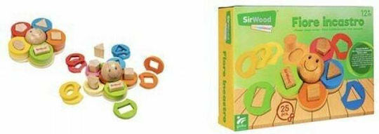 Globo Shape Sorting Toy Geometric Shapes Stacking made of Wood for 12++ Months