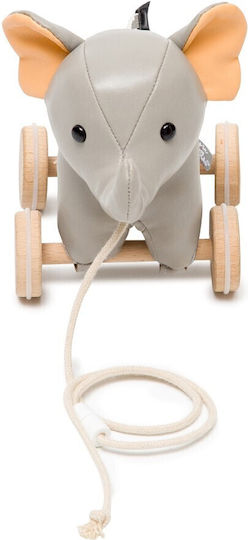 Baby to Love Pull-Along Toy Pull Along Elephant made of Fabric for 12++ Months