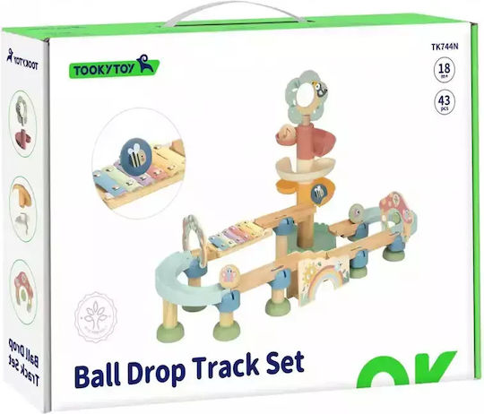 Tooky Toys Βρεφικό Παιχνίδι Μουσική Πίστα από Ξύλο με Μουσική για 18+ Μηνών