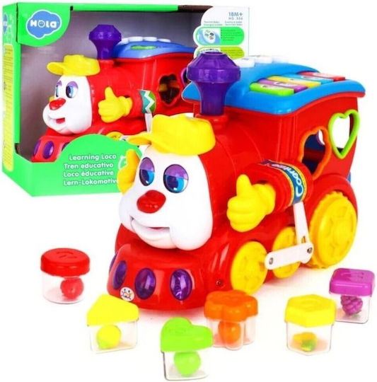 Hola Toys Παιχνίδι Ταξινόμησης Σχημάτων Τρενάκι Ταξινόμησης με Φως και Ήχους για 18+ Μηνών
