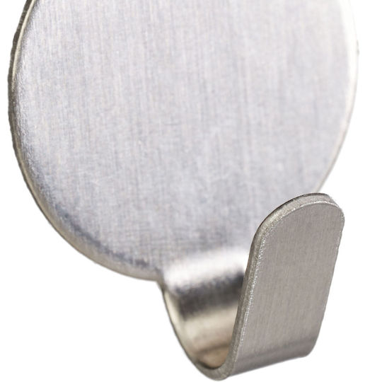 Stainless Steel Adhesive Hooks 24 Pieces Silver Holder for Robes Towels Keys