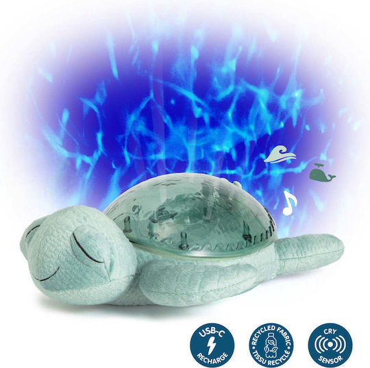 Cloud b Παιχνίδι Ύπνου Tranquil Turtle από Ύφασμα με Μουσική, Φως και Ήχους