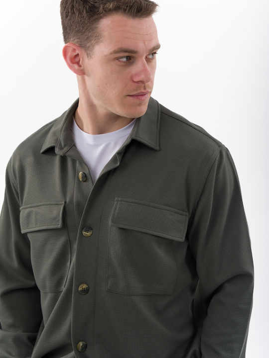 Men's Set Overshirt & Jogger Pants Mezzo Uomo 25-131-520-2494 Olive