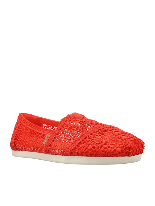 Moroccan Women's Fabric Espadrilles Red