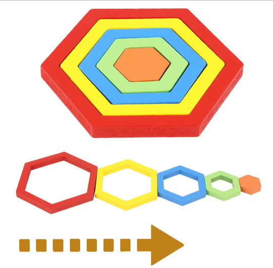 Holz Kinderpuzzle 3D Geometrisch