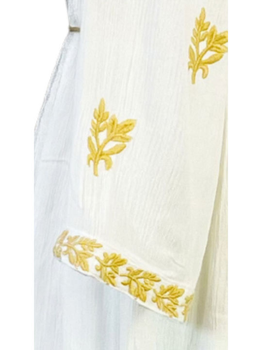 Summer Maxi Dress White Cream