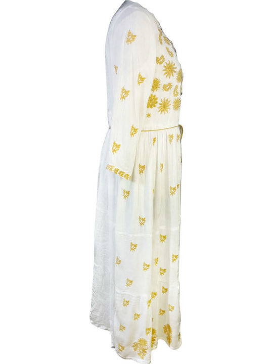 Summer Maxi Dress White Cream