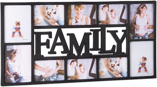 Relaxdays Collage Photo Frame 10 Photos 36.5 X 72 X 2 Cm Black Relaxdays Collage Photo Frame 10 Photos 36.5 X 72 X 2 Cm Black