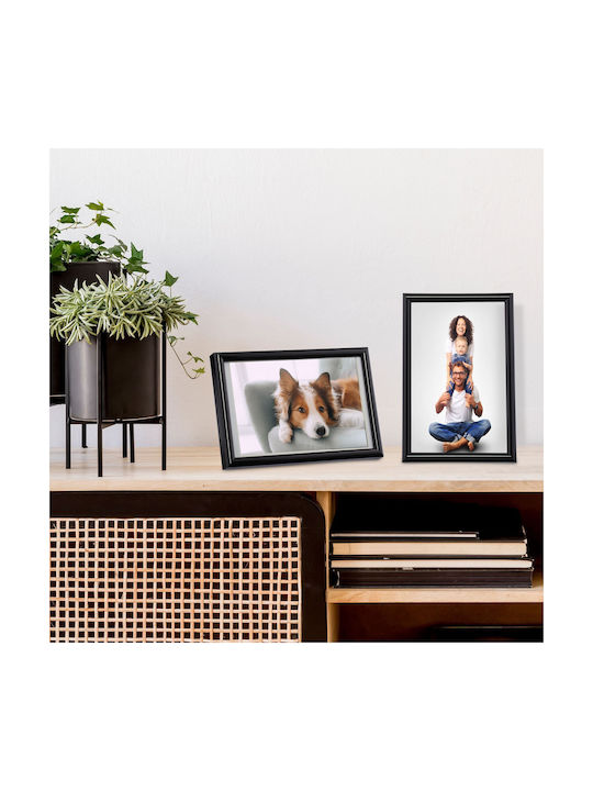 Set of 2 Picture Frames Dimensions 17.5 X 14 X 9.5 Cm Black Relaxdays
