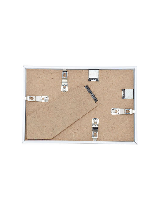 Set 2 Bilderrahmen Maße 15,5 x 11 x 8,5 cm Weiß Relaxdays