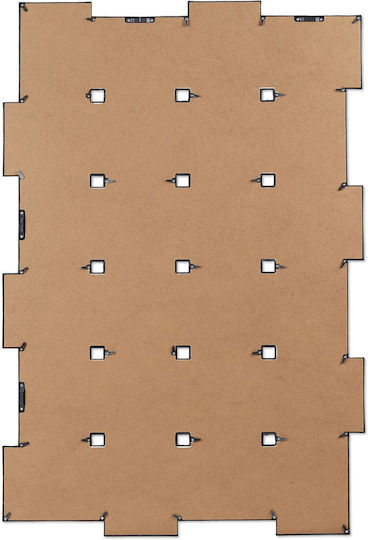 Ramă Foto 59 X 86 X 2.5 Cm Colaj 24 Fotografii Dimensiuni Diferite Negru