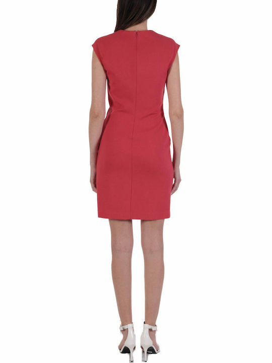 Summer Mini Wrap Dress Red