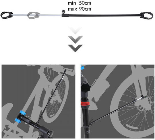 Fahrrad-Aufbewahrungshalterung Monzana Mzh190 Maximale Kapazität 30 kg 360-Grad drehbar Höhenverstellbar 108-190 cm