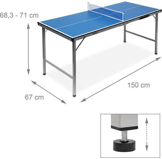 Relaxdays Fileu pentru Ping Pong în culoarea Albastru 10019102