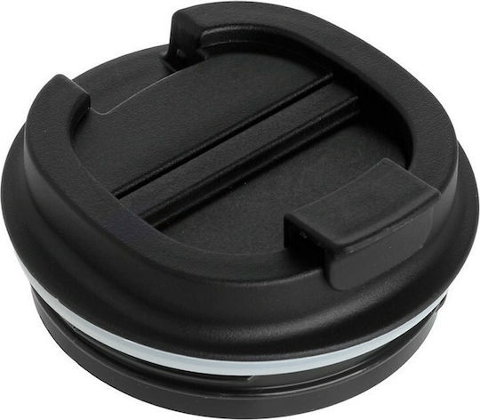 Cyclops Ποτήρι Θερμός Ανοξείδωτο BPA Free 380ml Μαύρο με Επιστόμιο