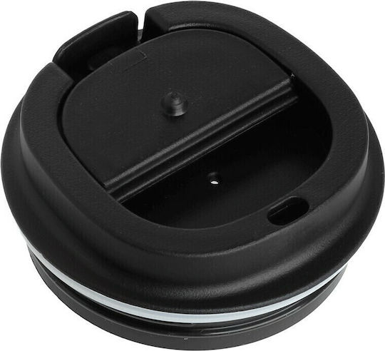 Cyclops Ποτήρι Θερμός Ανοξείδωτο BPA Free 380ml Μαύρο με Επιστόμιο