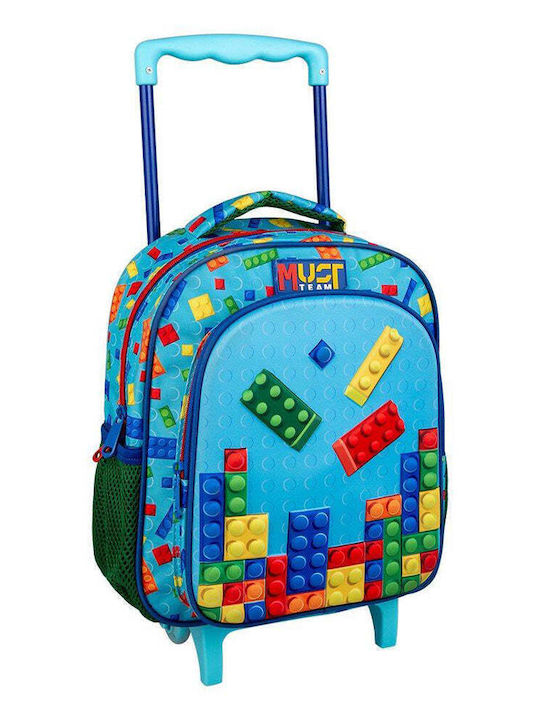 Must Team Σχολική Τσάντα Τρόλεϊ Νηπιαγωγείου Team Bricks 8lt