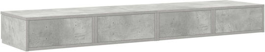 vidaXL Bettkasten aus Holz Gray 140x36.5x16.5cm