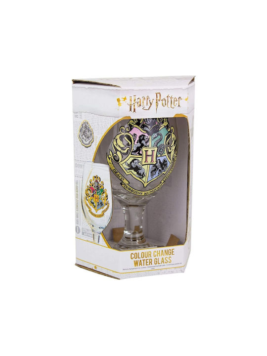 Paladone Hogwarts Ποτήρι Νερού από Γυαλί Κολωνάτο 350ml