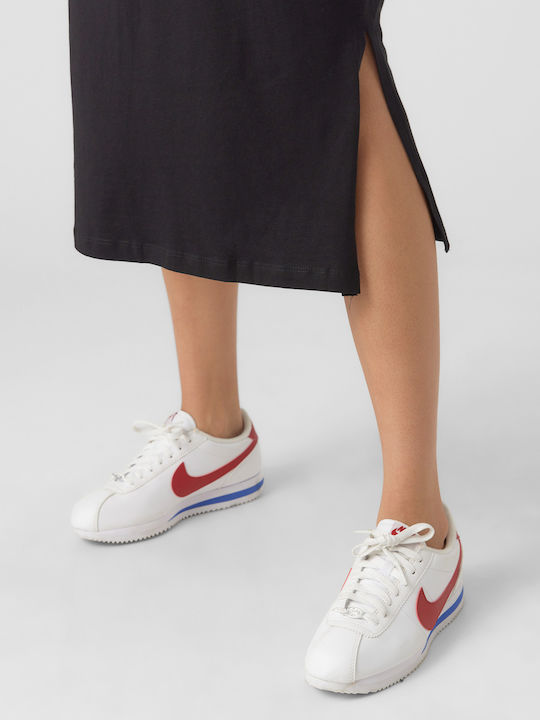 Summer Midi Dress with Tearing Black