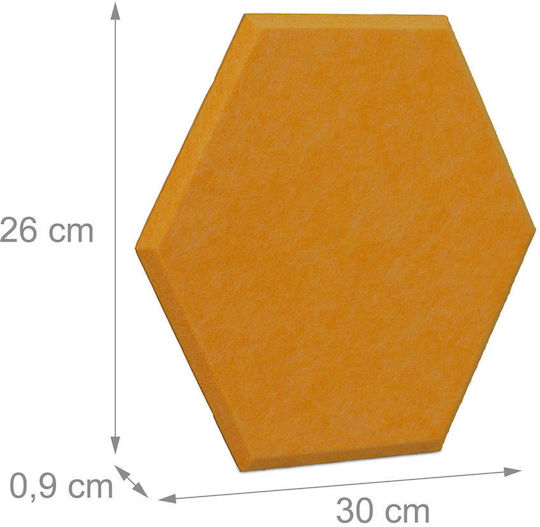 Autocolante de perete și murale Autocolante Decorative 12 Bucăți Albastre Galbene Gri 26 X 30 X 0.9 Cm