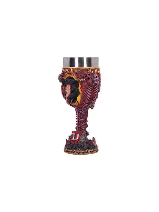 Nemesis Now Diablo Iv Mephisto Goblet Glass for White and Red Wine made of Copper in Bronze Color Goblet