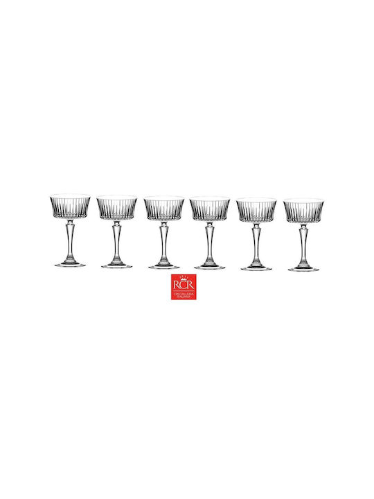 Ready Set of Glasses Champagne made of Crystal Stemmed 260ml 6pcs