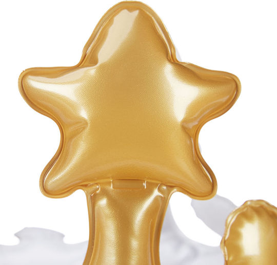 Inflatable Crown Relaxdays Gold White