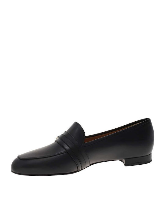Δερμάτινα Γυναικεία Loafers σε Μαύρο Χρώμα