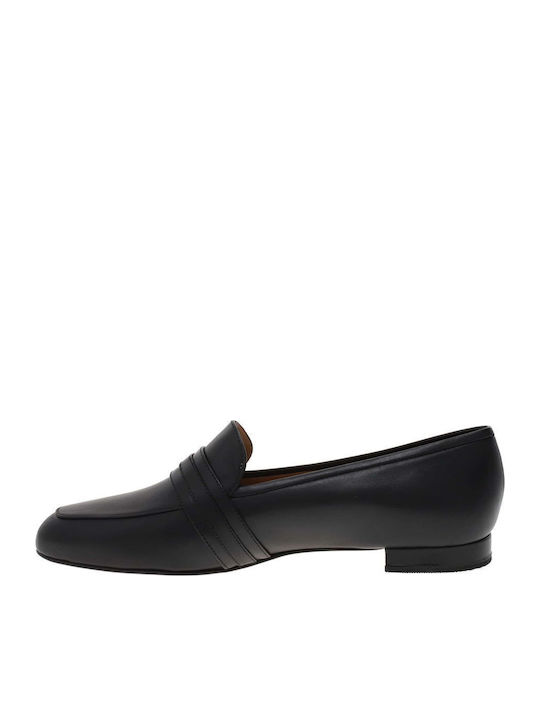Δερμάτινα Γυναικεία Loafers σε Μαύρο Χρώμα