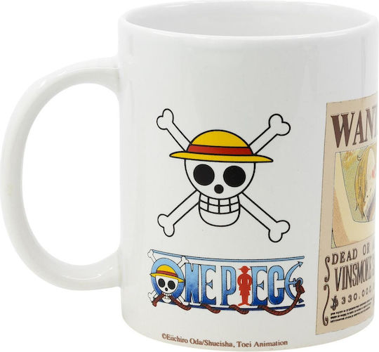 Stor One Piece - Wanted Becher Keramik Weiß 325ml