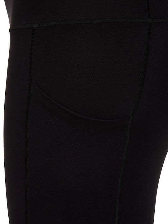 Frauen Gekürzt Leggings Schwarz