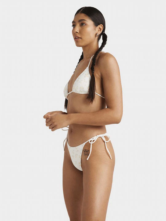 Slip Bikini Cu Dantelă Whisper Alb