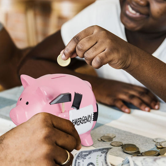 Urgent Piggy Bank Pink Relaxdays
