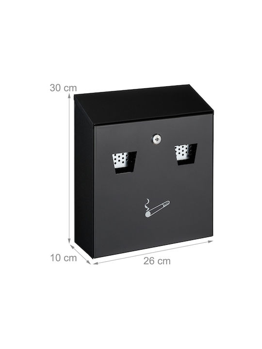Wall Ashtray 3l Capacity Relaxdays