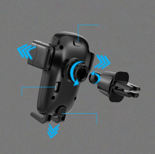 Earldom Car Mobile Mount with Adjustable Hooks Black