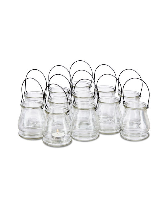 Set 12 Glass Lanterns Candles Approximately 10 X 9.5 Cm In Size Relaxdays Set 12 Glass Lanterns Candles Approximately 10 X 9.5 Cm In Size Relaxdays