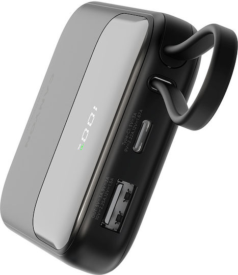 Canyon OnPower 101 10000mAh 22.5W με Θύρα USB-A και Θύρα USB-C Power Delivery Μαύρο