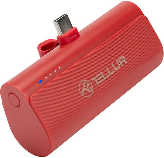 Tellur PD202 Power Bank 5000mAh 18W Power Delivery / Quick Charge 3.0 Κόκκινο