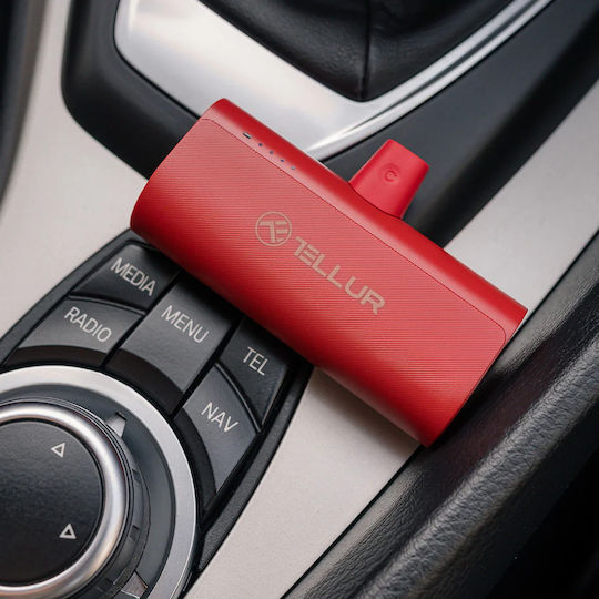 Tellur PD202 Power Bank 5000mAh 18W Power Delivery / Quick Charge 3.0 Κόκκινο