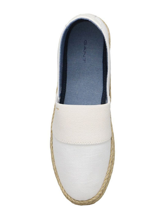 Raffiaville Women's Fabric Espadrilles White