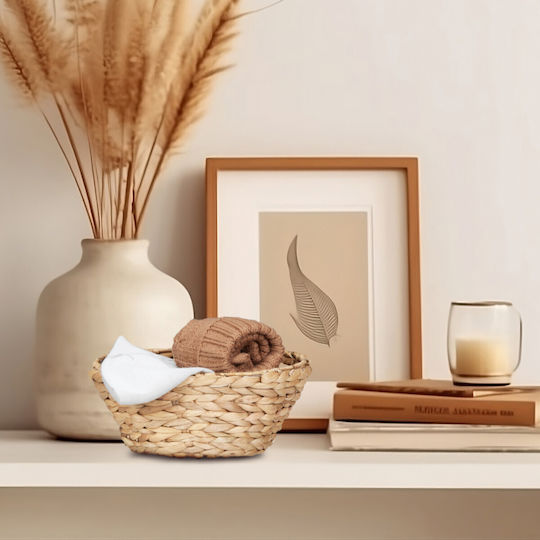 Set 3 Relaxdays Aufbewahrungskörbe Weide Hellbraun 10048135