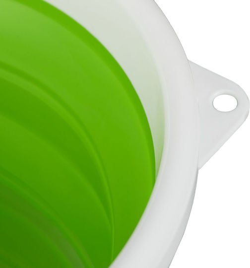 10l Folding Bucket Green Relaxdays