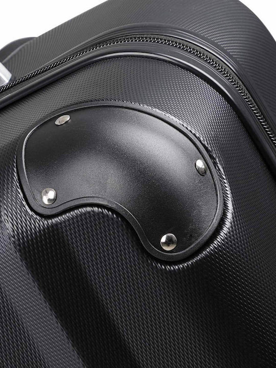Troler mare pentru avion Monzana Exopack 45.5 X 28 X 70cm 4 roți rotire 360 ABS negru