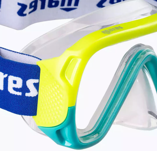 Tauchmasken mit Schnorchel Kinder Combo Keewee in Gelbe Farbe