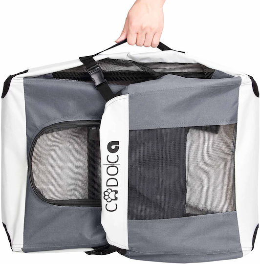 Dog Transport Bag Foldable Gray S 50 X 35 X 35 Cm